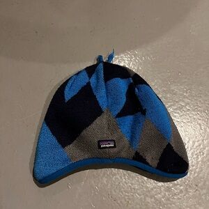 Patagonia kids baby toddler boys reversible beanie snow fleece hat
